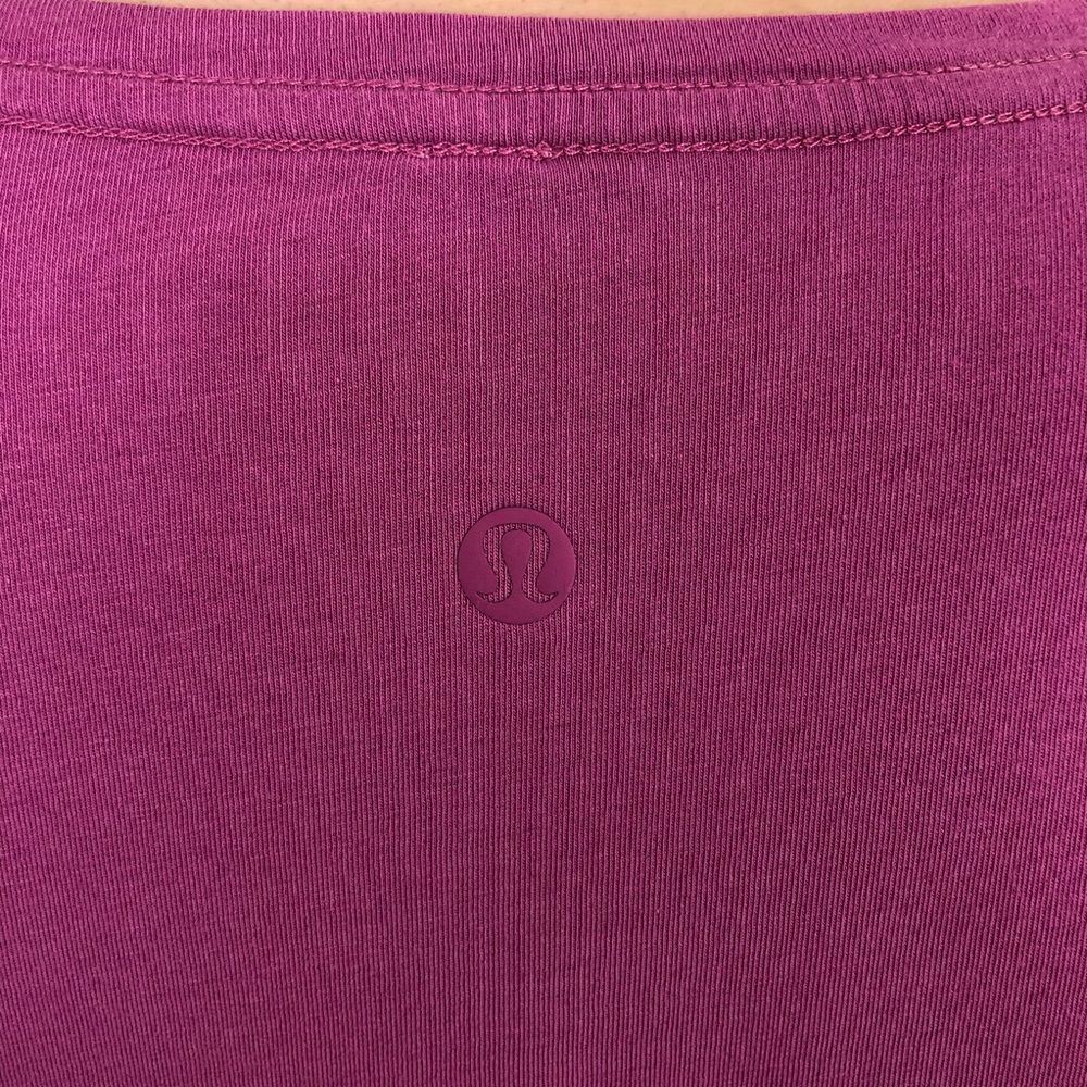 Lululemon Love Tee size 8/10 Purple/Pink Top - Picture 5 of 5